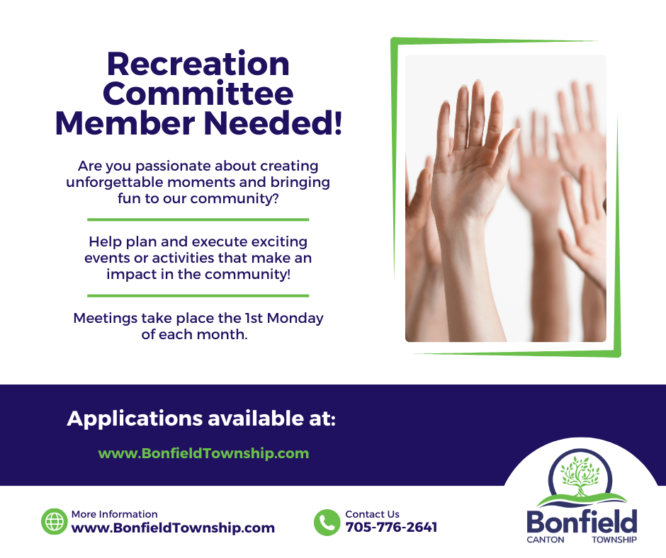 Image for Recreation Committee Member Needed!